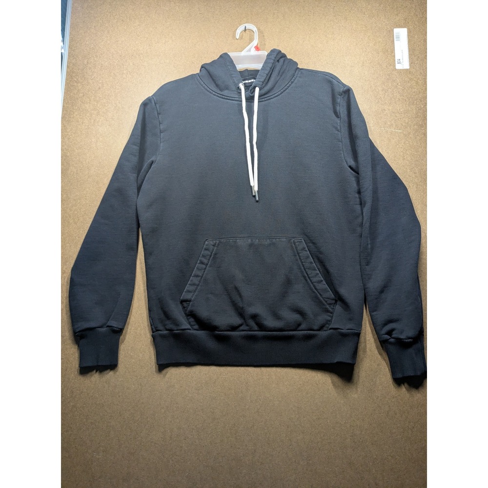 Diesel Only The Brave Black Hoodie Sweatshirt Mens Medium Graphic Hood Logo
